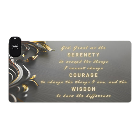 Why the Serenity Prayer RGB Desk Mat is the Ultimate Gift for the Mindful Tech Lover in Your Life
