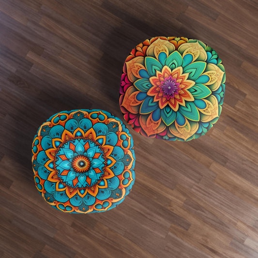 Create a Bohemian Sanctuary: Styling the Round Mandala Floor Pillow for a Vibrant, Grounded Home