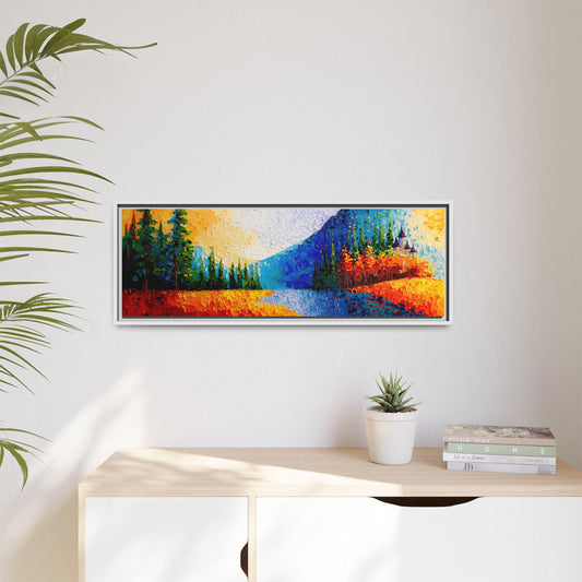 Bring the Golden Hour Home: 5 Ways to Style the Impressionist Autumn Landscape Canvas in Your Living Room