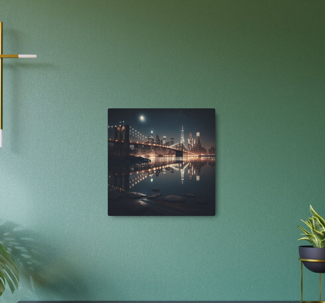 Bring the Manhattan Glow Home: Styling the Brooklyn Bridge Metal Wall Art for a Modern Urban Vibe