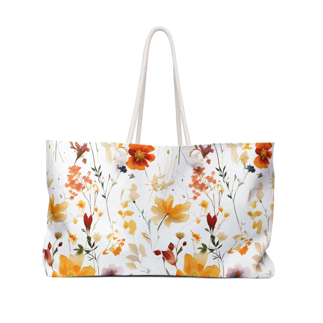 5 Ways to Style the Pressed Flower Weekender Tote: Spun Polyester Travel Bag for Artistic Self-Expression