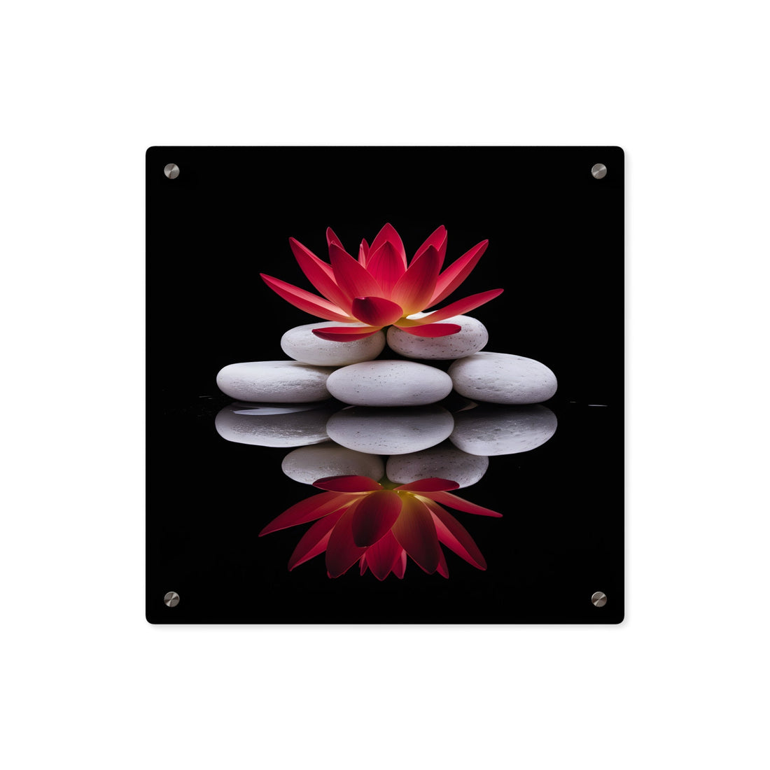 Transform Your Sanctuary: Styling the Red Lotus Acrylic Wall Art for a Modern Zen Vibe