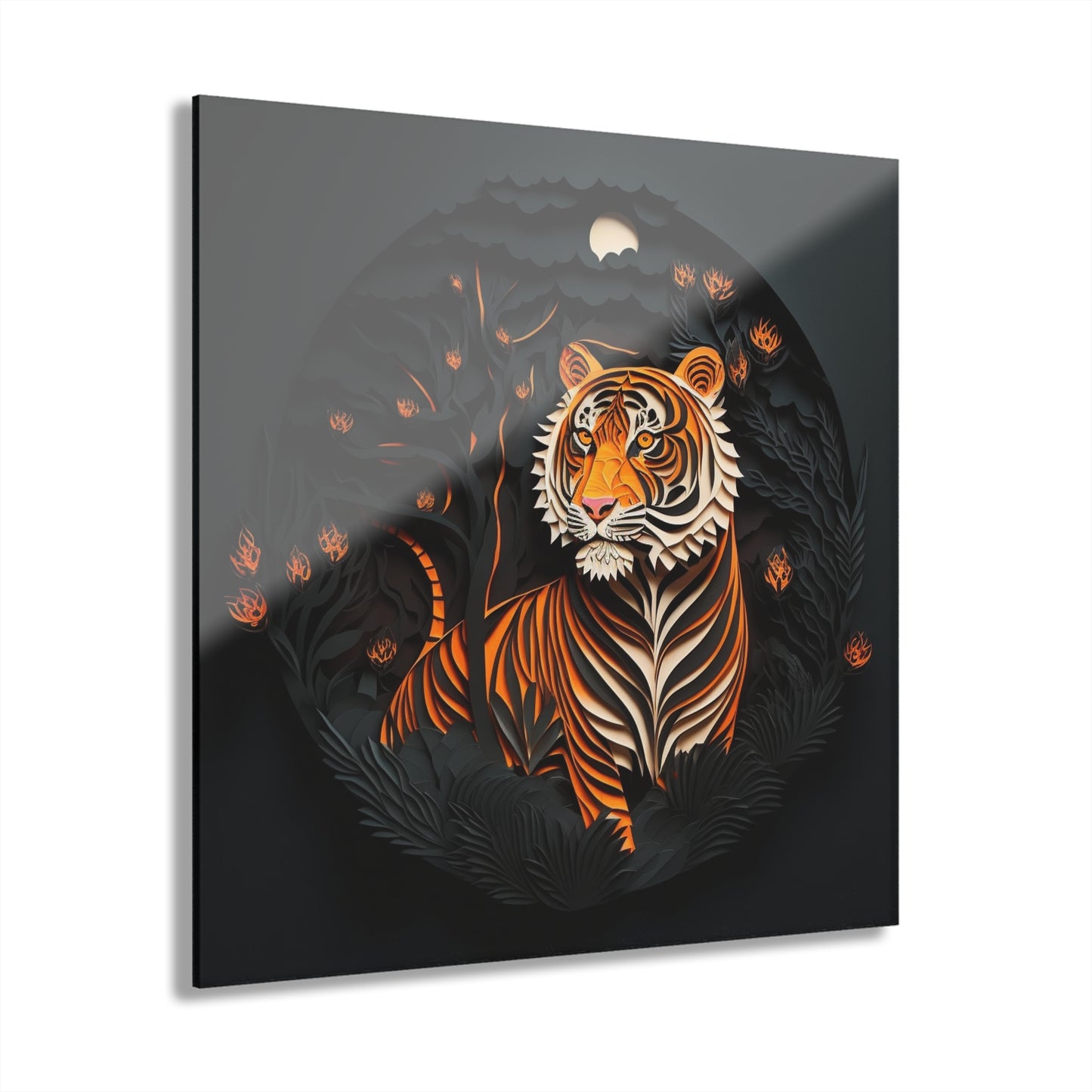 Bring Home the Jungle with the Majestic Tiger Quilled Print