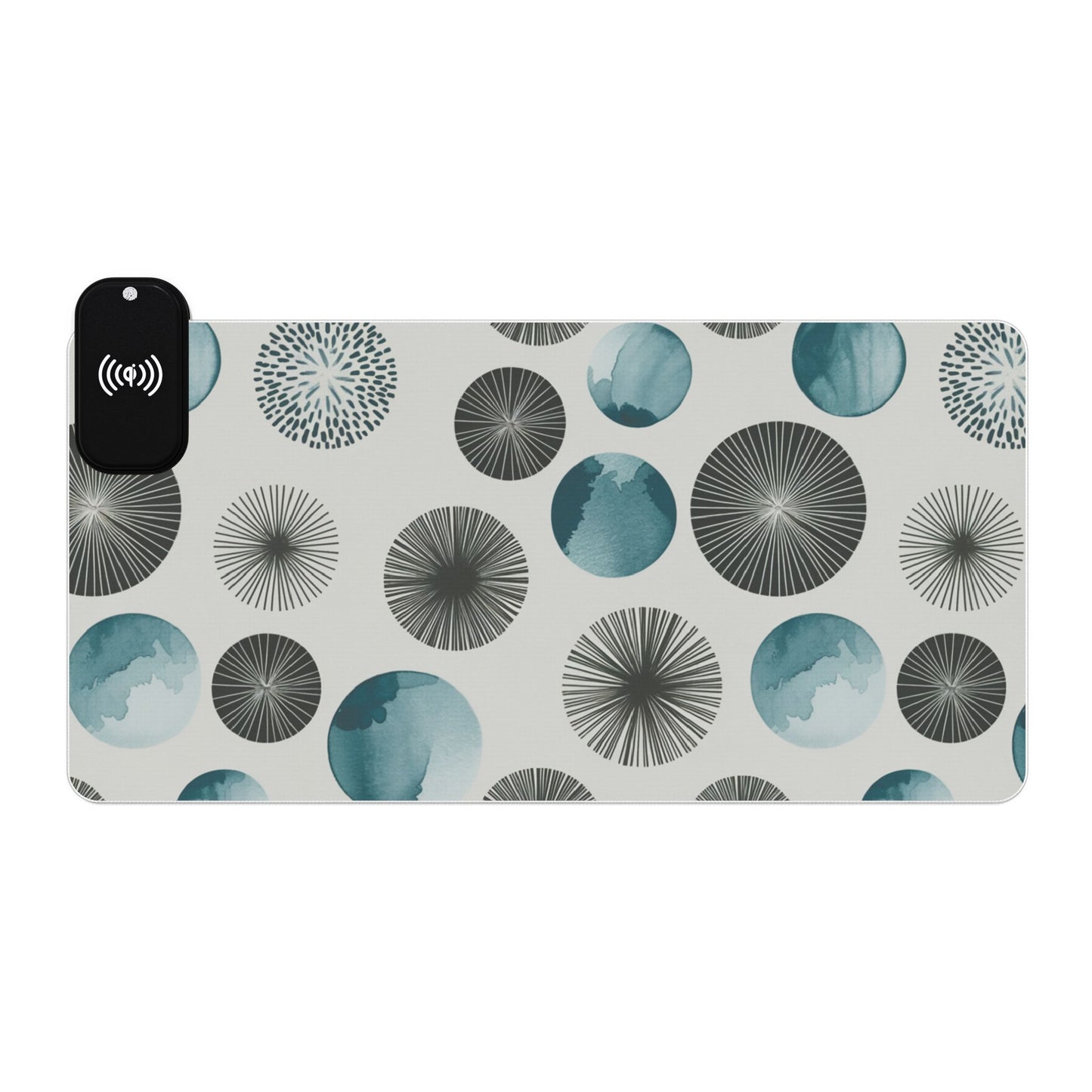 Wireless Charging RGB Gaming Mouse Pad with LED Lighting - Stylish Qi-Compatible Accessory