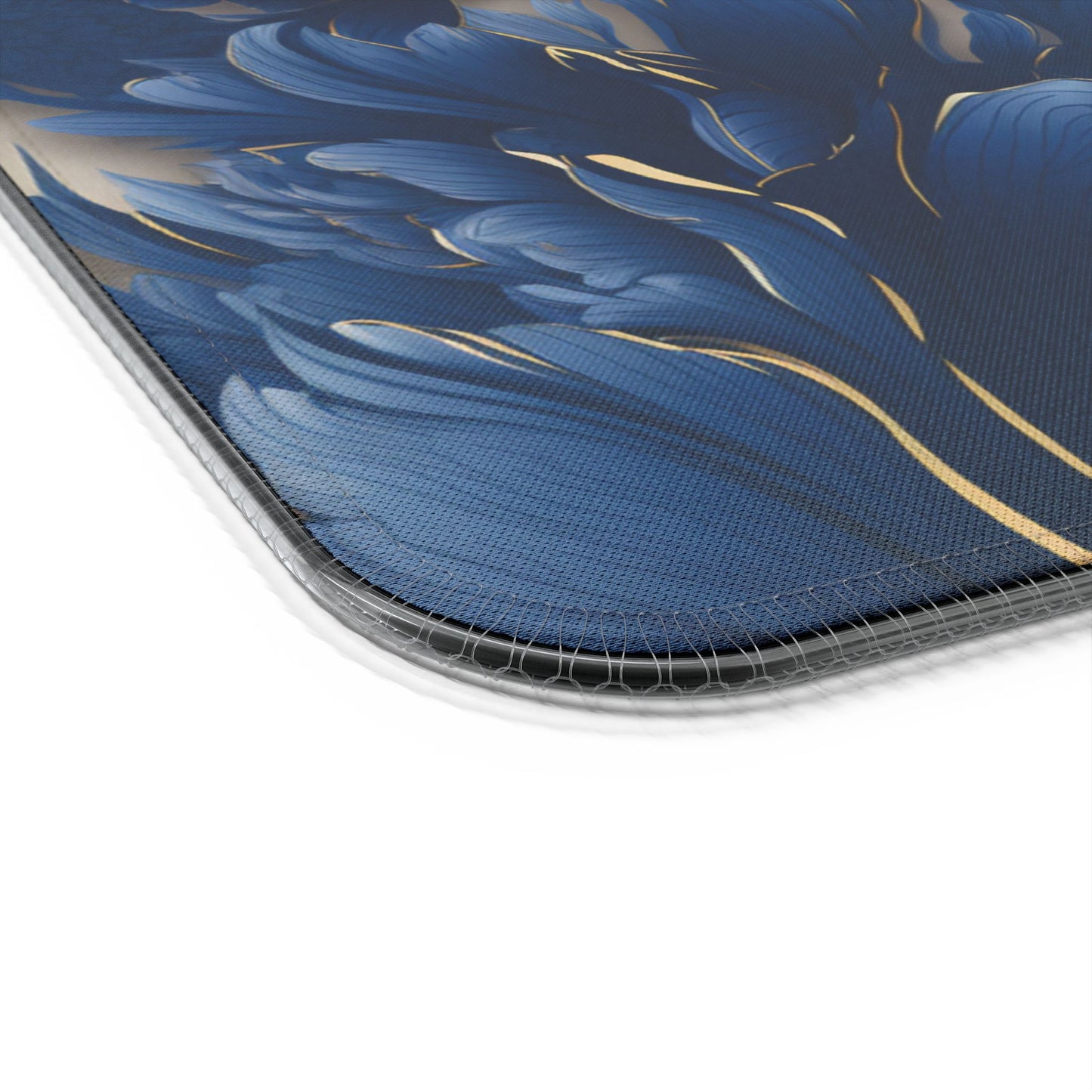 Artistic floral rgb gaming mouse pad with 15w Qi wireless charging, non-slip desk mat