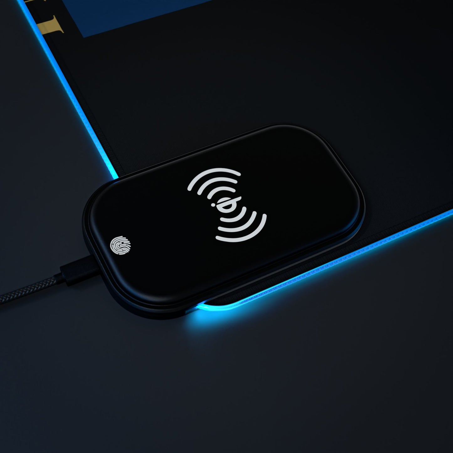 Vintage Car RGB Gaming Mouse Pad with Wireless Charging