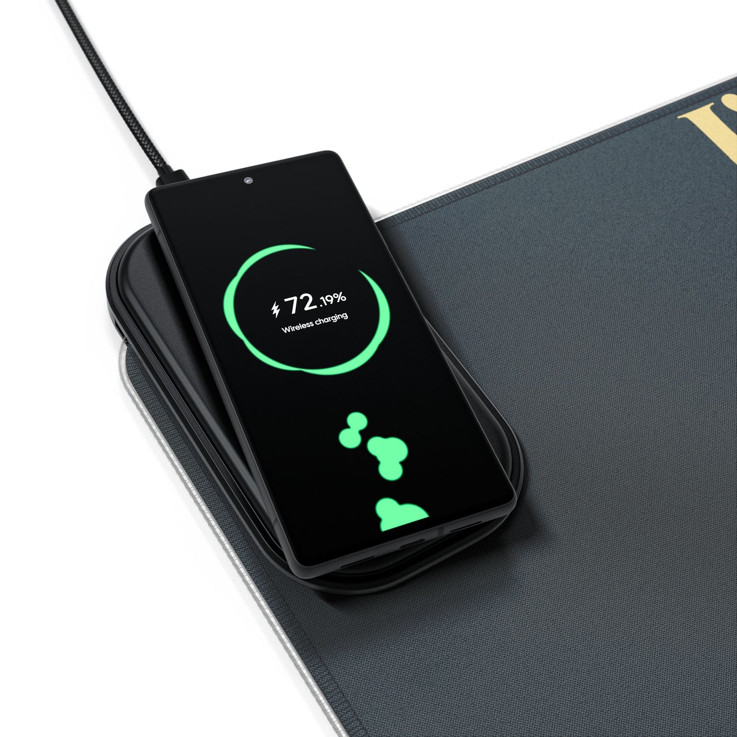 Vintage Car RGB Gaming Mouse Pad with Wireless Charging