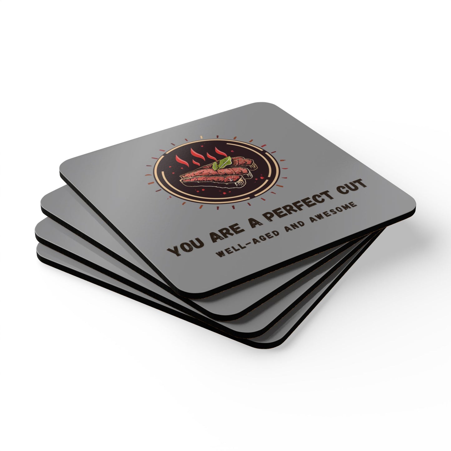 Fathers Day Gift Idea - Corkwood Coaster Set