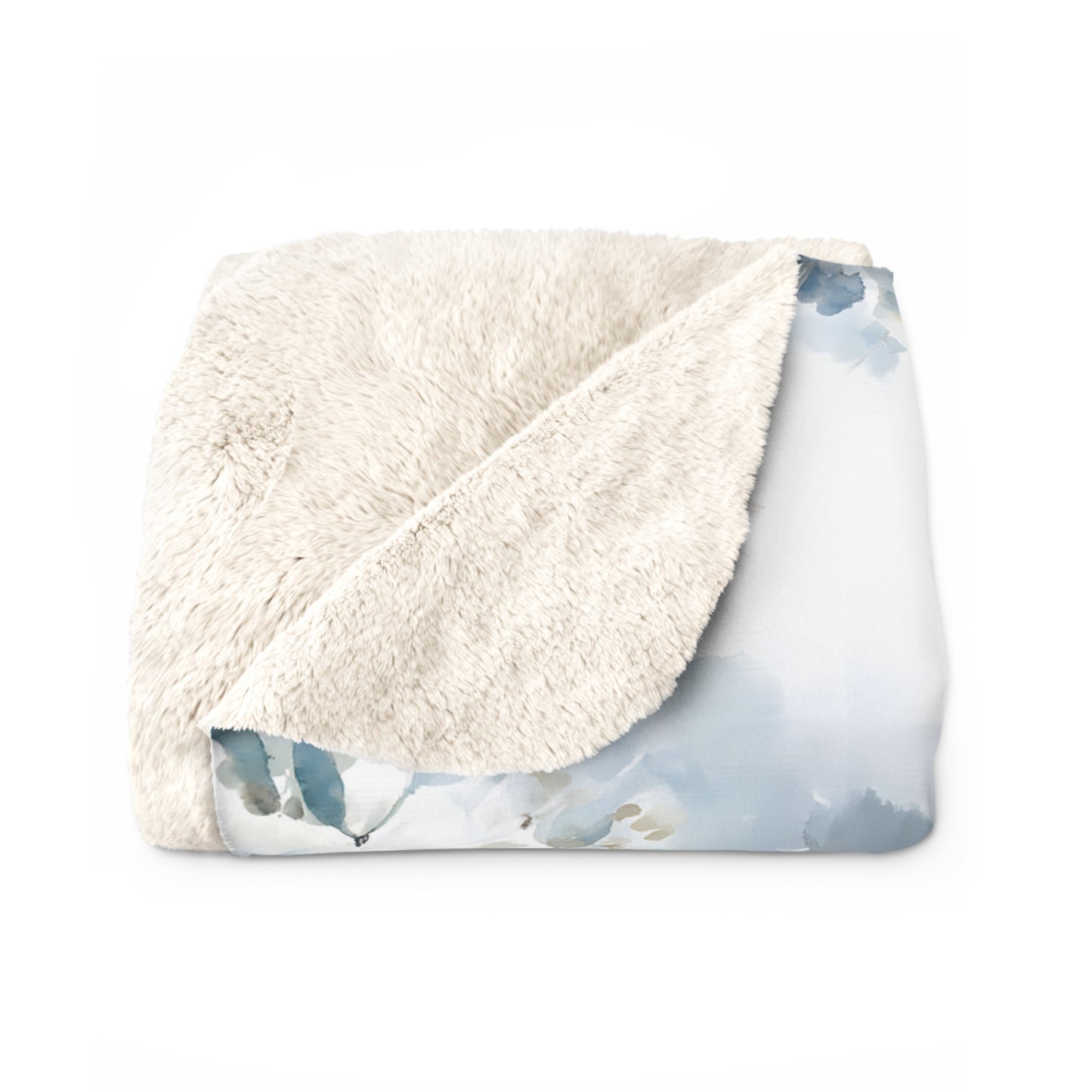 Cozy Floral Sherpa Fleece Blanket, Soft Throw for Snuggling, Home Decor, Gift for Her, Winter Warmth, Couch Accessory