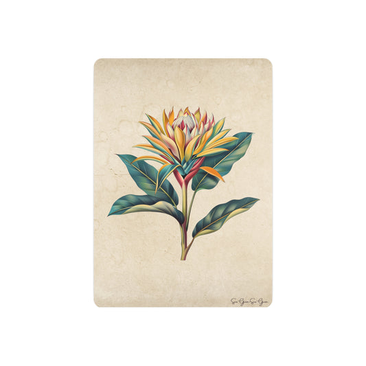 3D Floral Metal Wall Art - Botanical Aluminum Print with Matte Finish, Artist Signed