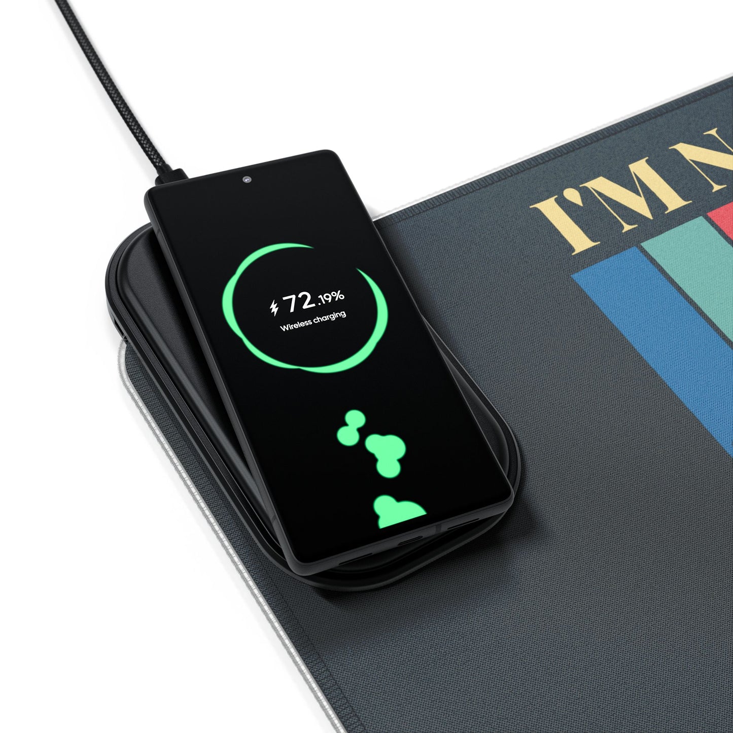 Vintage Car RGB Gaming Mouse Pad with Wireless Charging