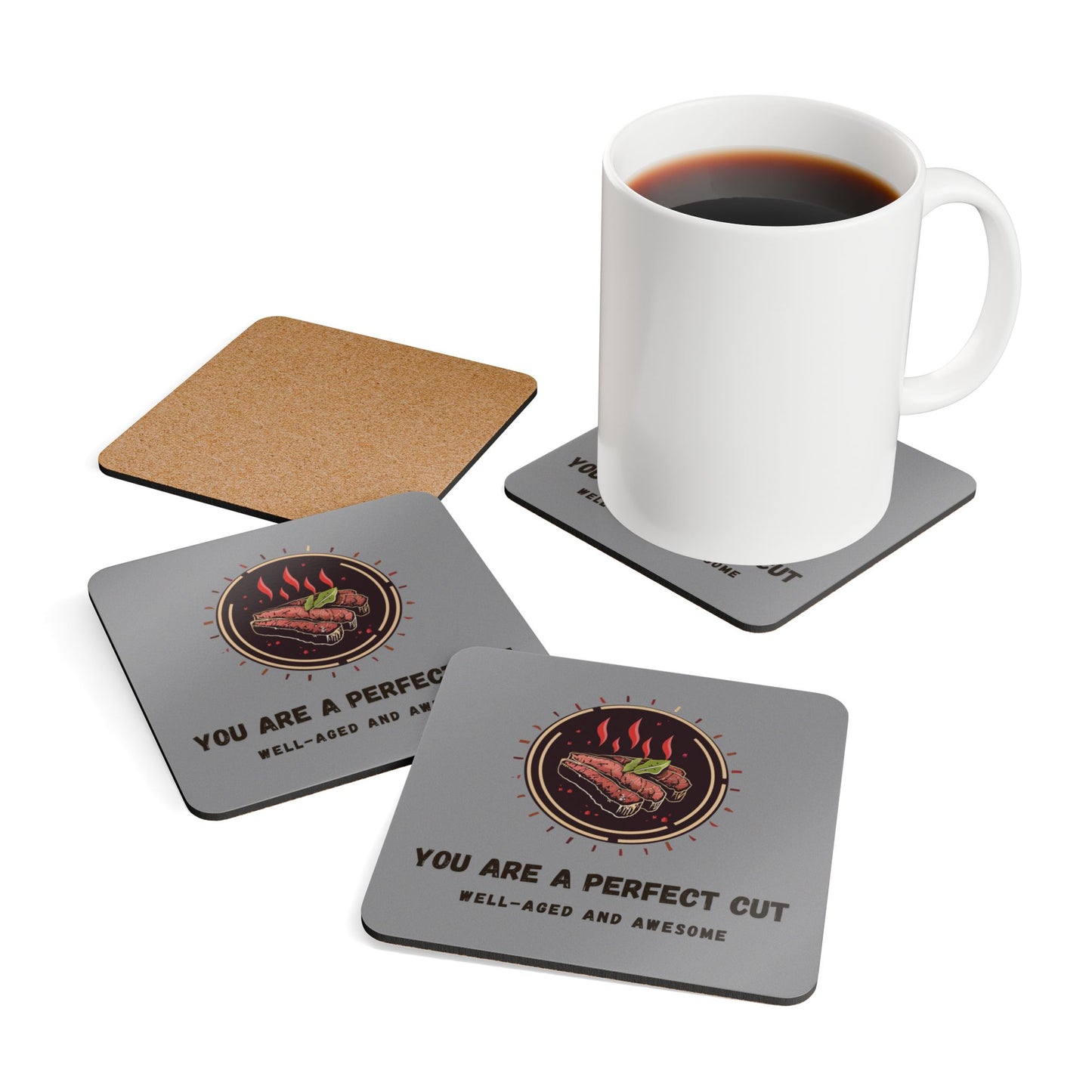 Fathers Day Gift Idea - Corkwood Coaster Set