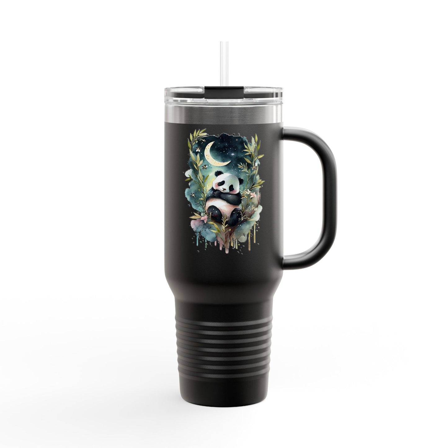 40oz Insulated Travel Mug – Stainless Steel, Double-Wall, Panda Design & BPA-Free