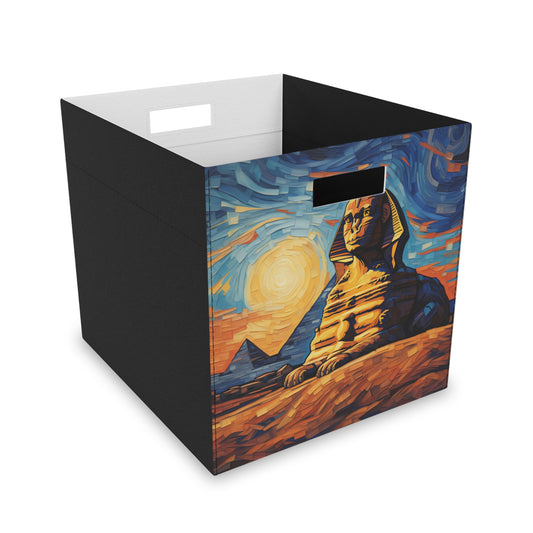 Starry night inspired Egypt landmarks design -  Felt Storage Box