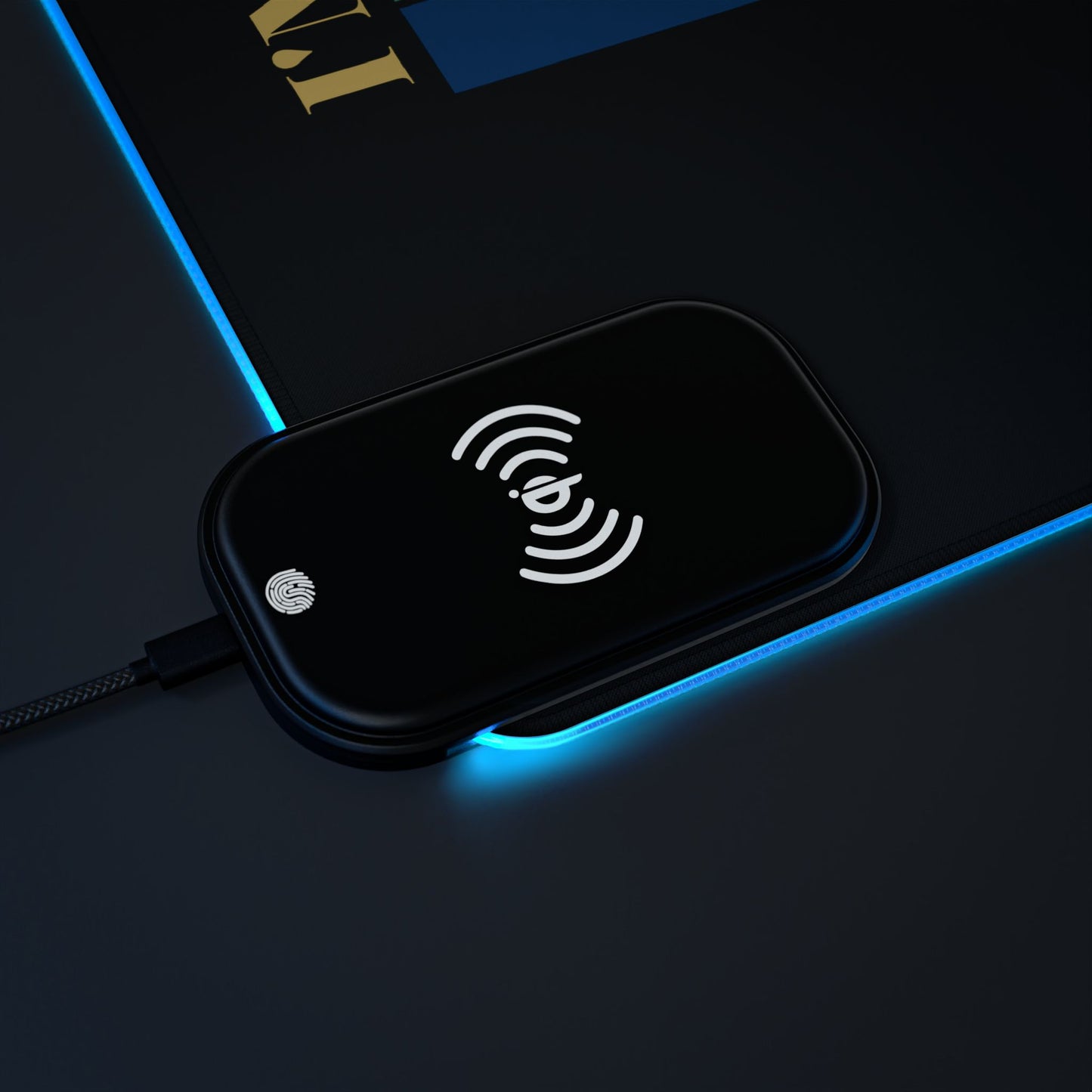 Vintage Car RGB Gaming Mouse Pad with Wireless Charging