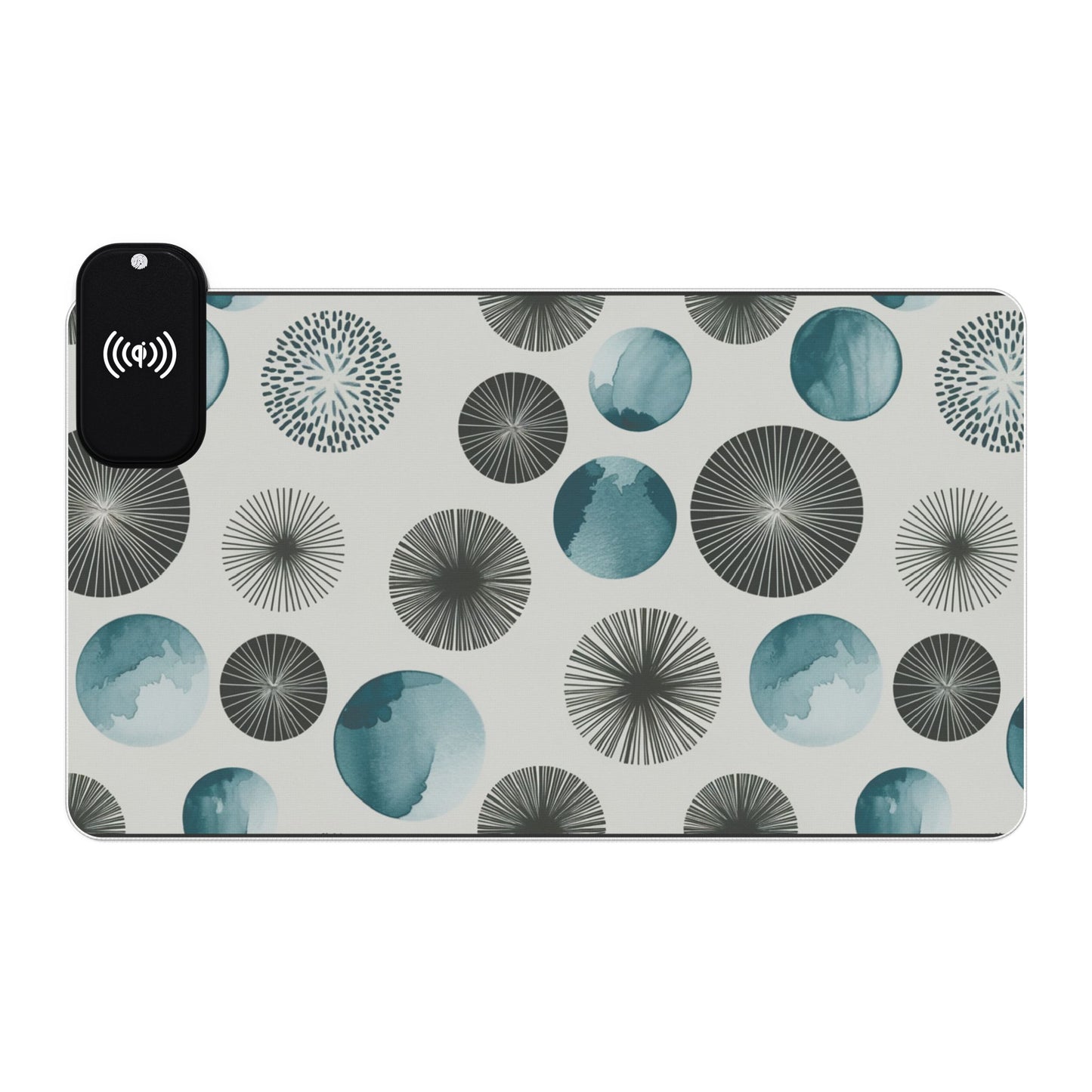 Wireless Charging RGB Gaming Mouse Pad with LED Lighting - Stylish Qi-Compatible Accessory