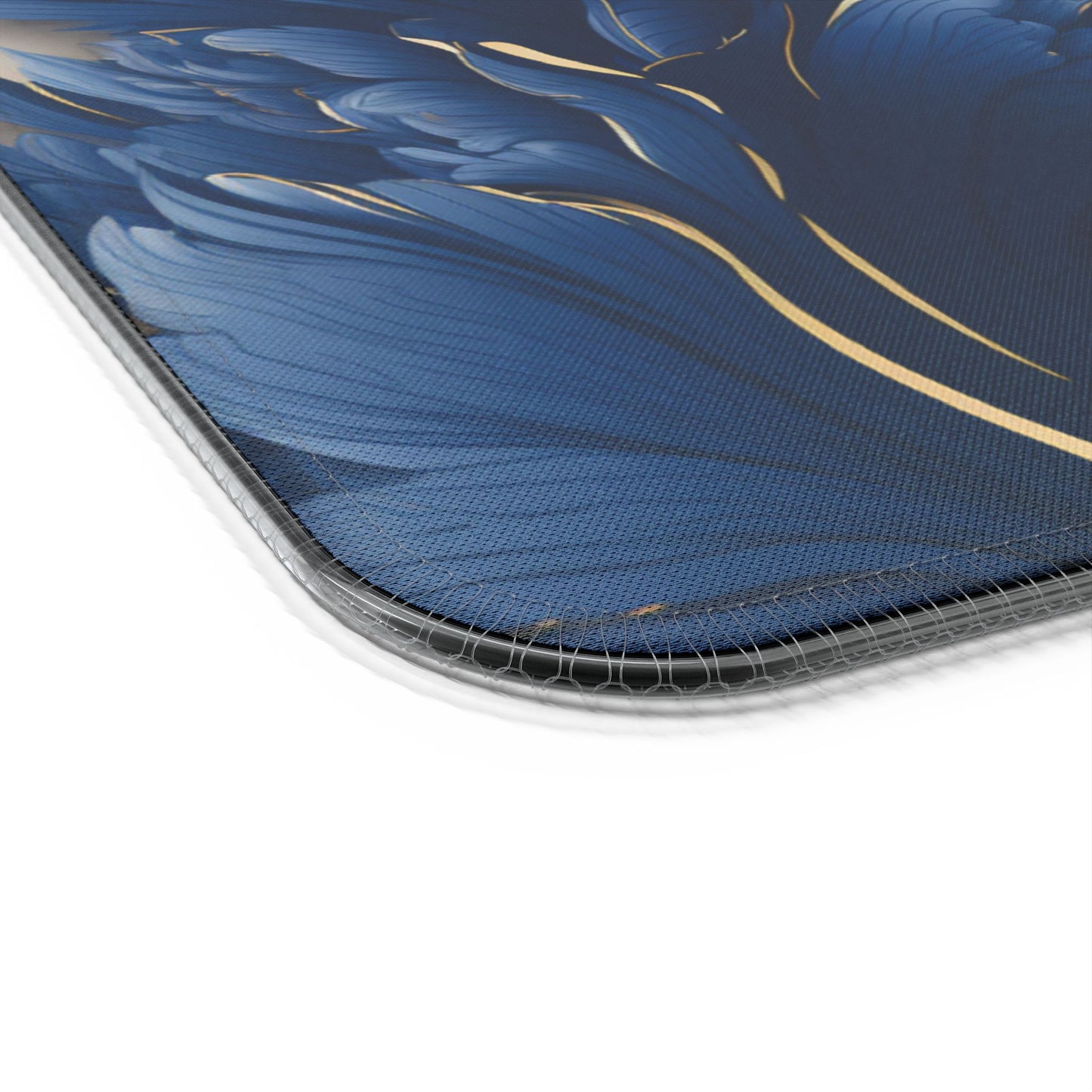 Artistic floral rgb gaming mouse pad with 15w Qi wireless charging, non-slip desk mat