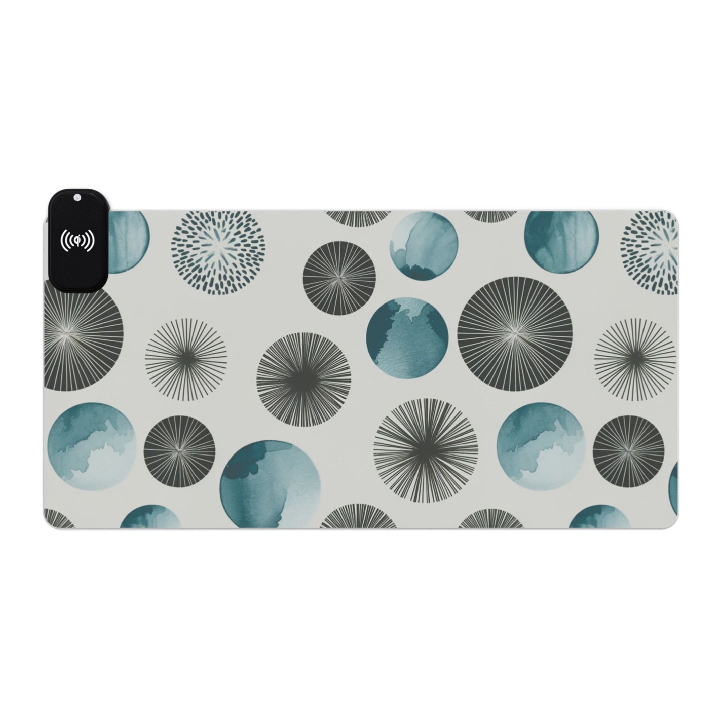 Wireless Charging RGB Gaming Mouse Pad with LED Lighting - Stylish Qi-Compatible Accessory