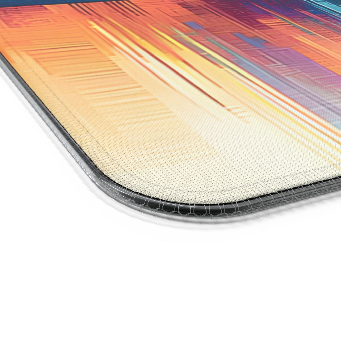 Cityscape rgb gaming mouse pad with Qi wireless charging, usb-c, 15w non-slip desk mat