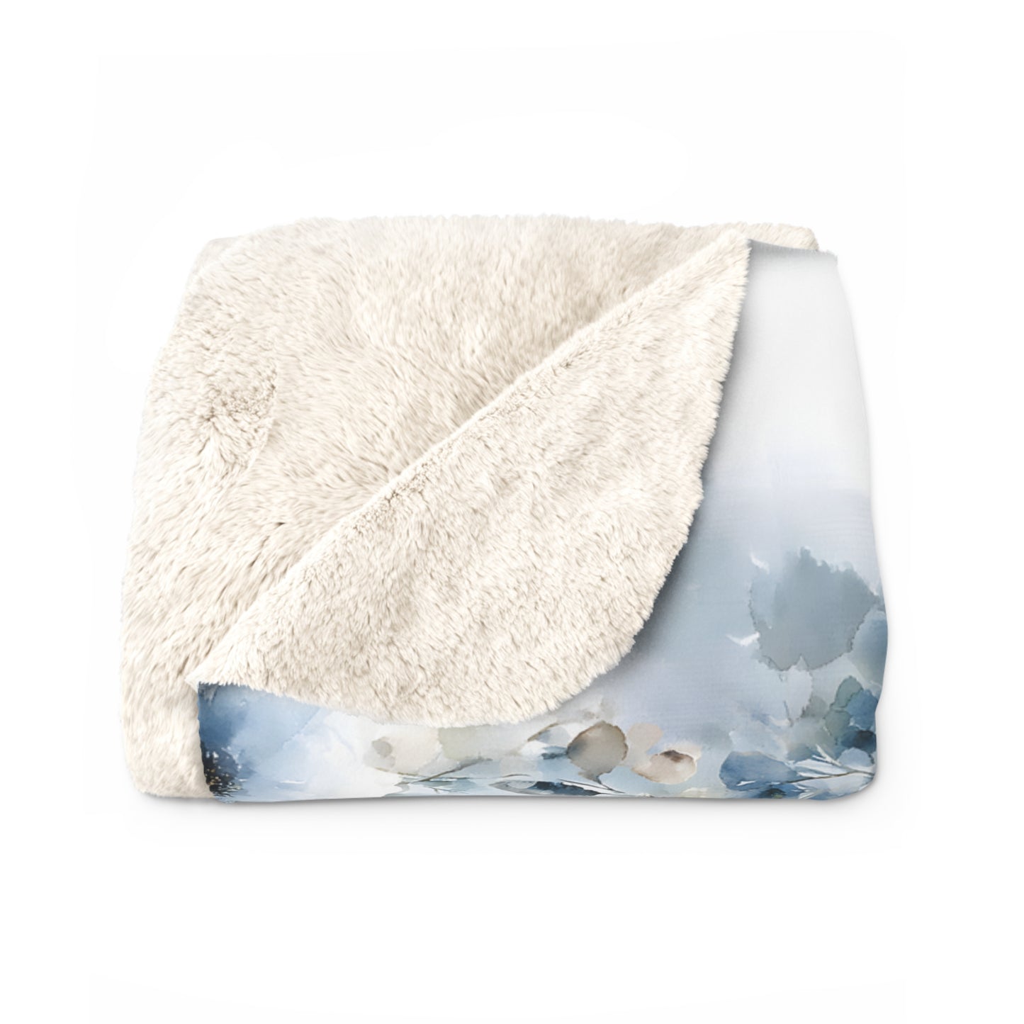 Cozy Floral Sherpa Fleece Blanket, Soft Throw for Snuggling, Home Decor, Gift for Her, Winter Warmth, Couch Accessory