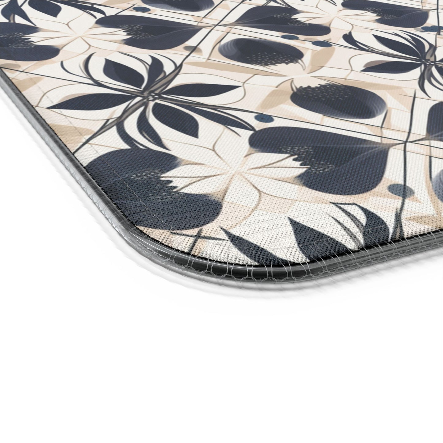 rgb gaming mouse pad with 15‑watt Qi wireless charging – usb‑c extended desk mat, geometric floral