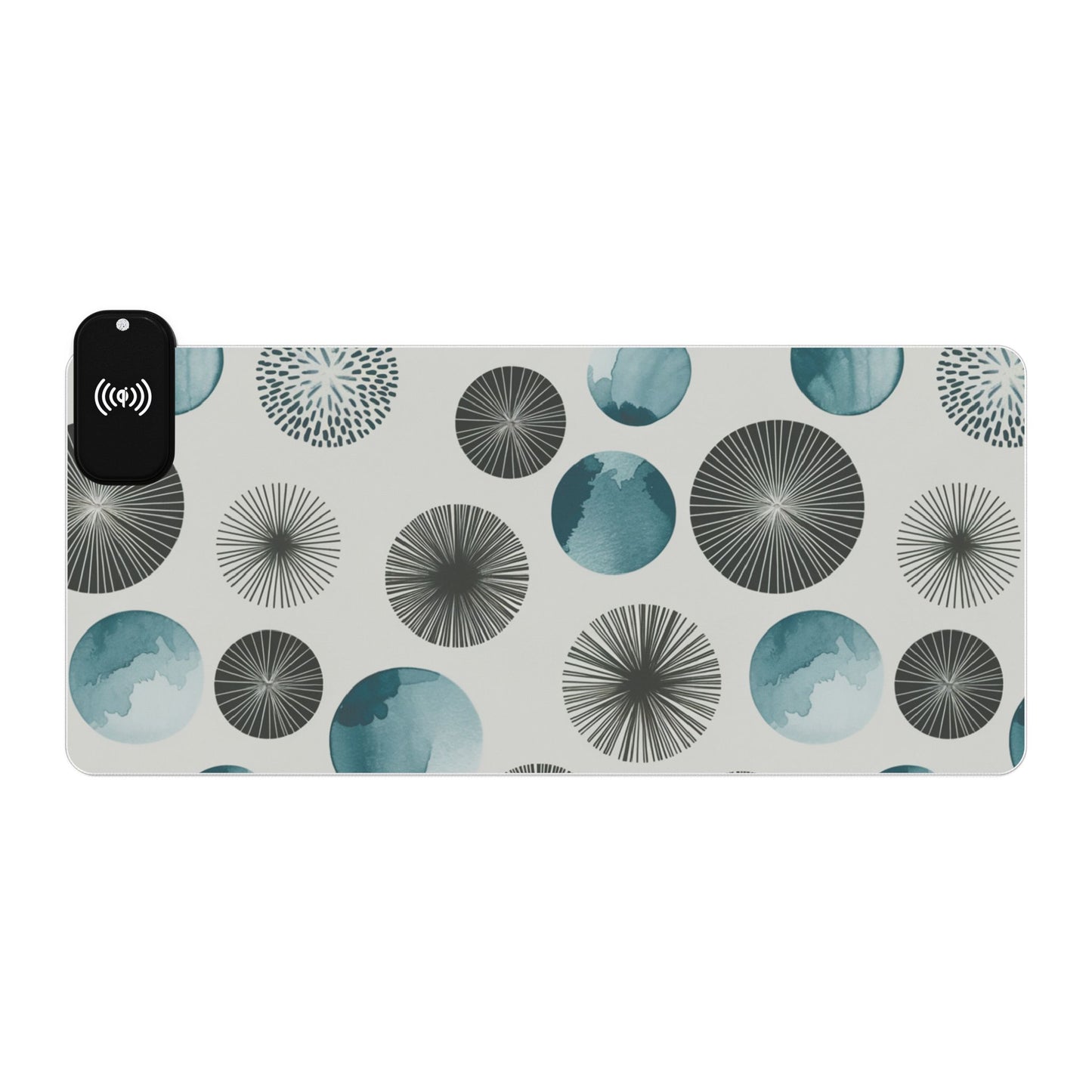 Wireless Charging RGB Gaming Mouse Pad with LED Lighting - Stylish Qi-Compatible Accessory