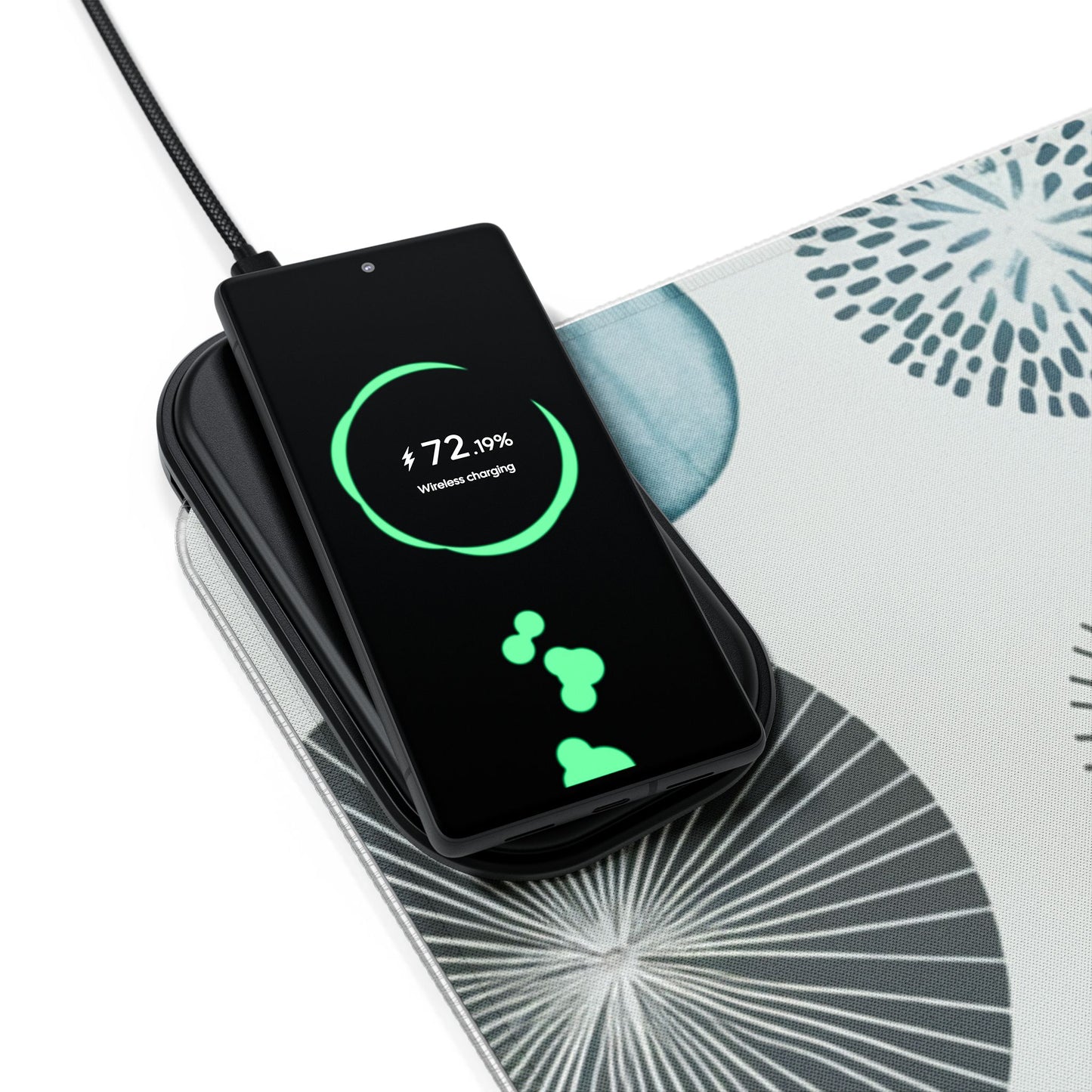 Wireless Charging RGB Gaming Mouse Pad with LED Lighting - Stylish Qi-Compatible Accessory