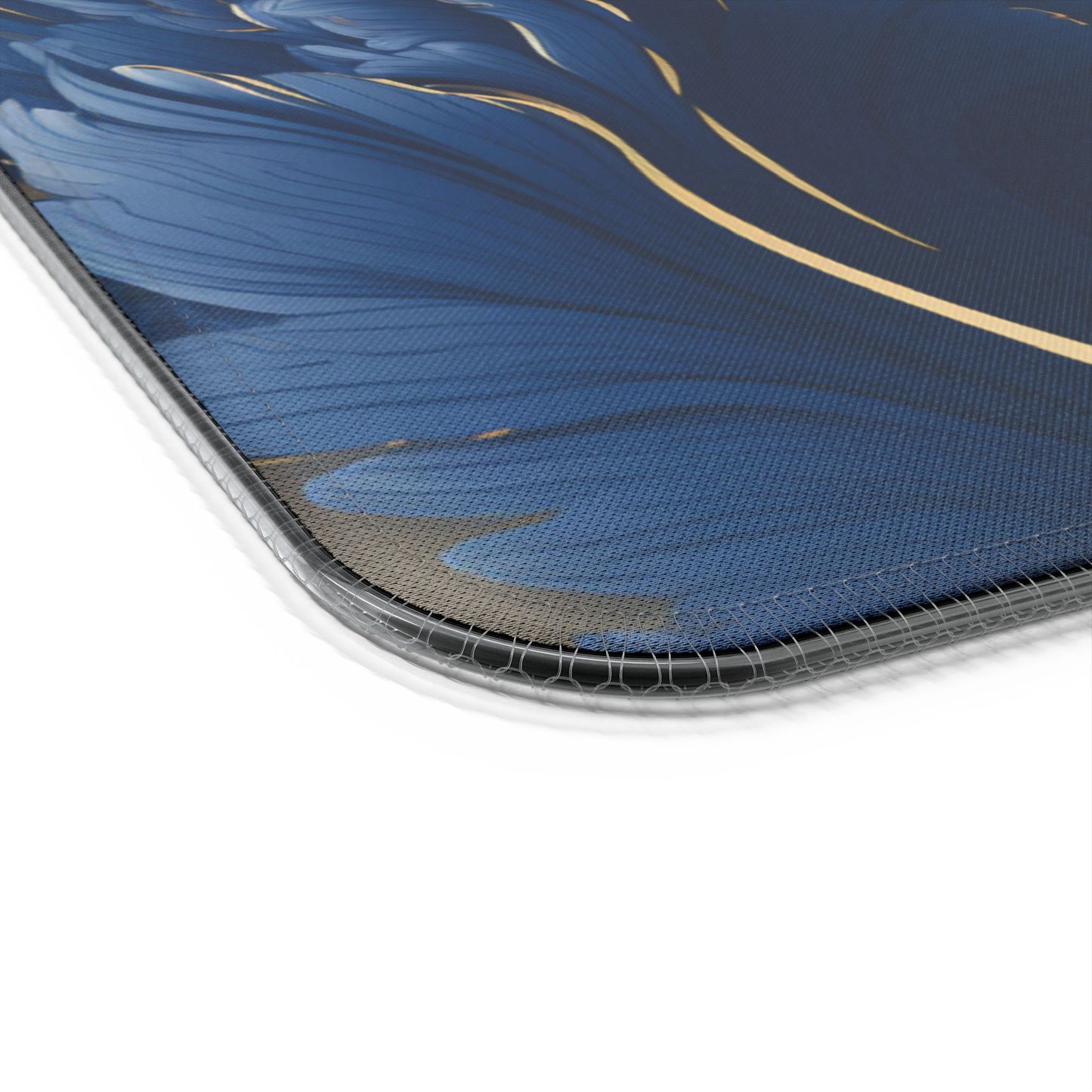 Artistic floral rgb gaming mouse pad with 15w Qi wireless charging, non-slip desk mat