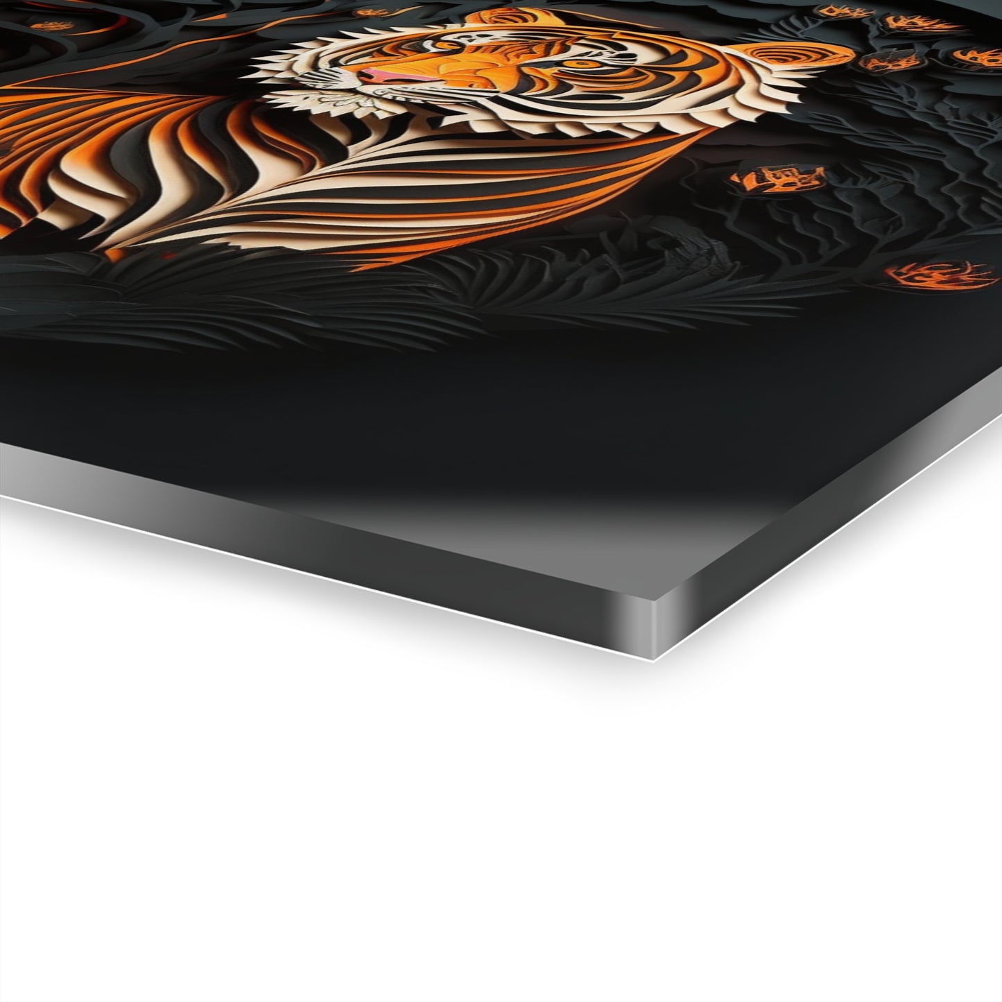 Bring Home the Jungle with the Majestic Tiger Quilled Print