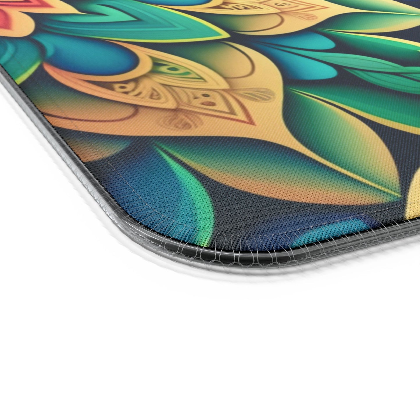 Mandala RGB Gaming Mouse Pad | Wireless Charging | Large Artistic Desk Mat