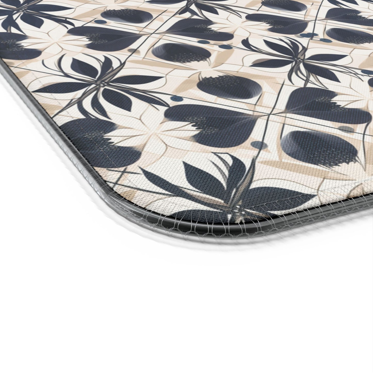 rgb gaming mouse pad with 15‑watt Qi wireless charging – usb‑c extended desk mat, geometric floral