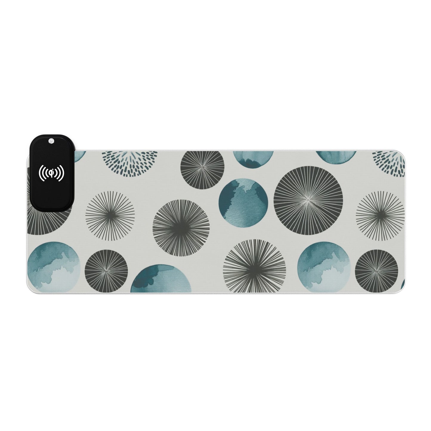 Wireless Charging RGB Gaming Mouse Pad with LED Lighting - Stylish Qi-Compatible Accessory