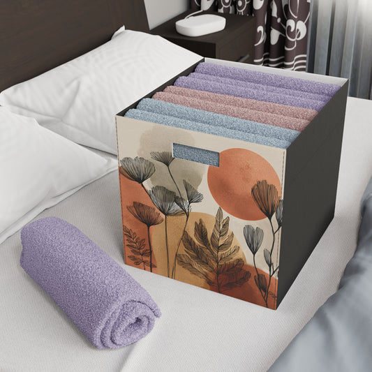 Felt Storage Box - Stylish Home Organizer, Boho Decor, Storage Solution for Kids' Toys, Crafts, and More