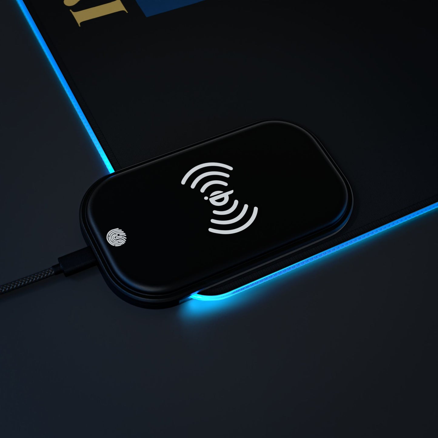 Vintage Car RGB Gaming Mouse Pad with Wireless Charging