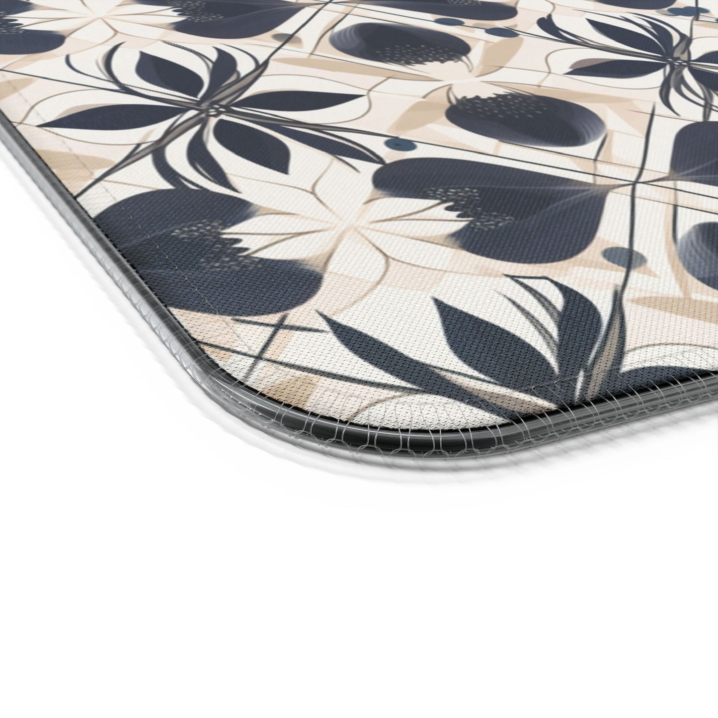 rgb gaming mouse pad with 15‑watt Qi wireless charging – usb‑c extended desk mat, geometric floral