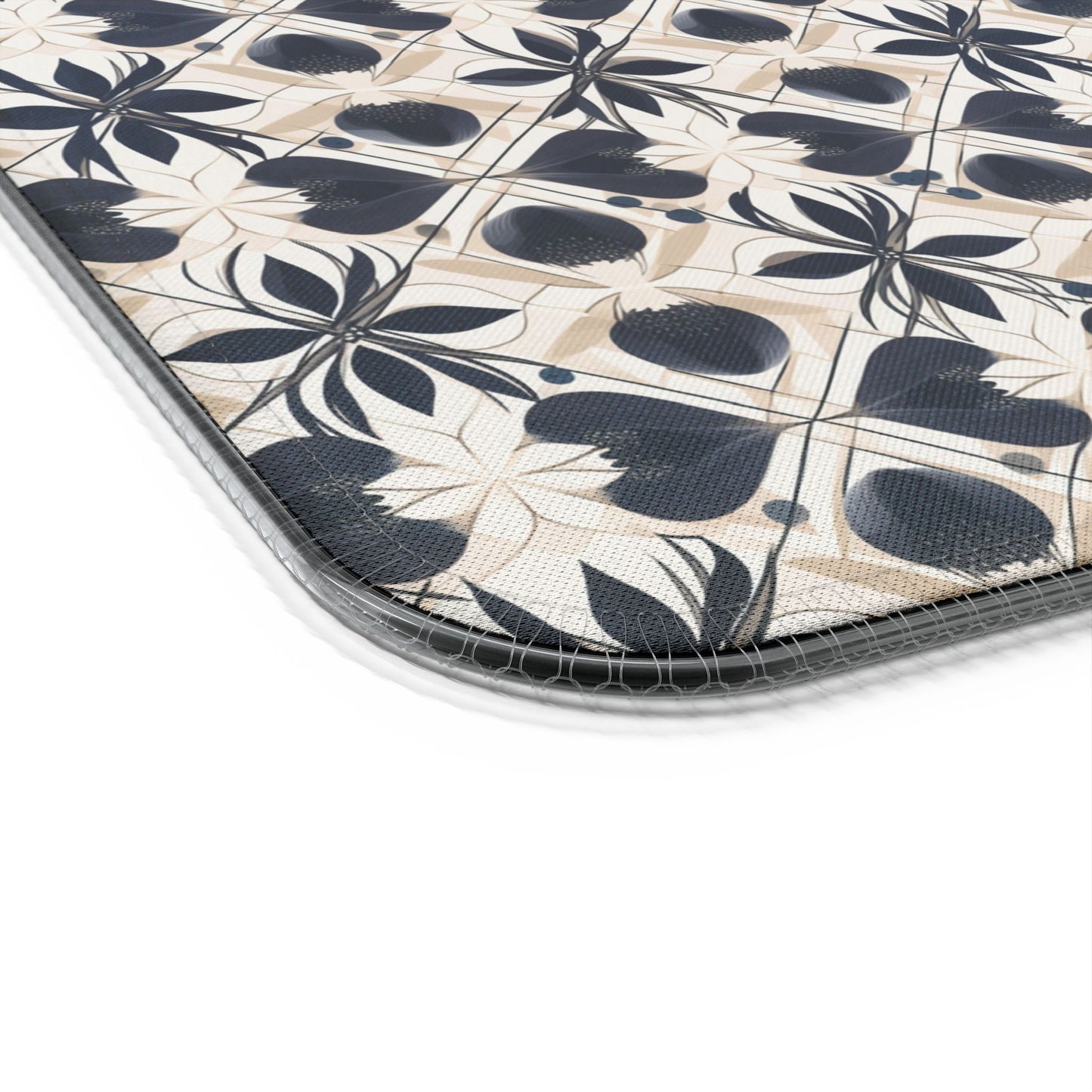 rgb gaming mouse pad with 15‑watt Qi wireless charging – usb‑c extended desk mat, geometric floral