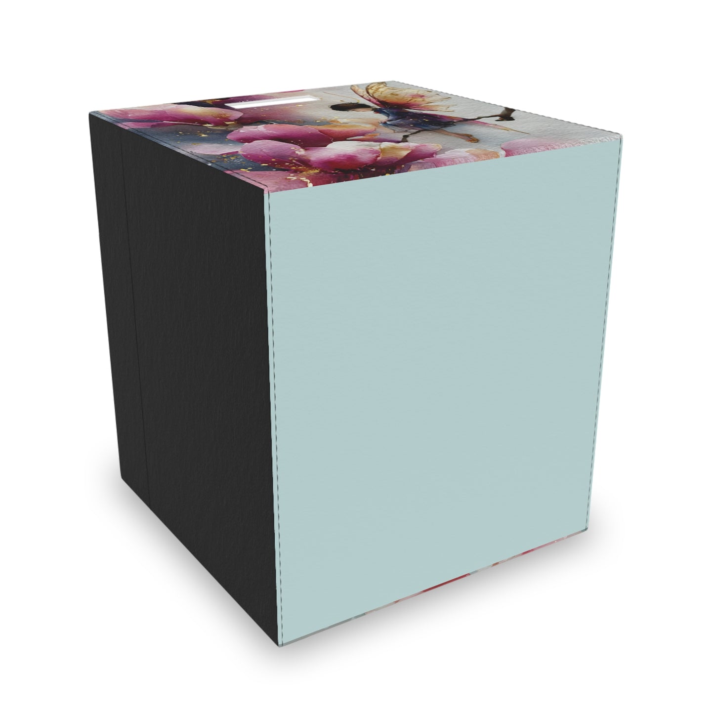 Whimsical Felt Storage Box, Fairy-Themed Organizing Bin, Floral Home Decor, Kids Room Storage, Gift for Mothers Day