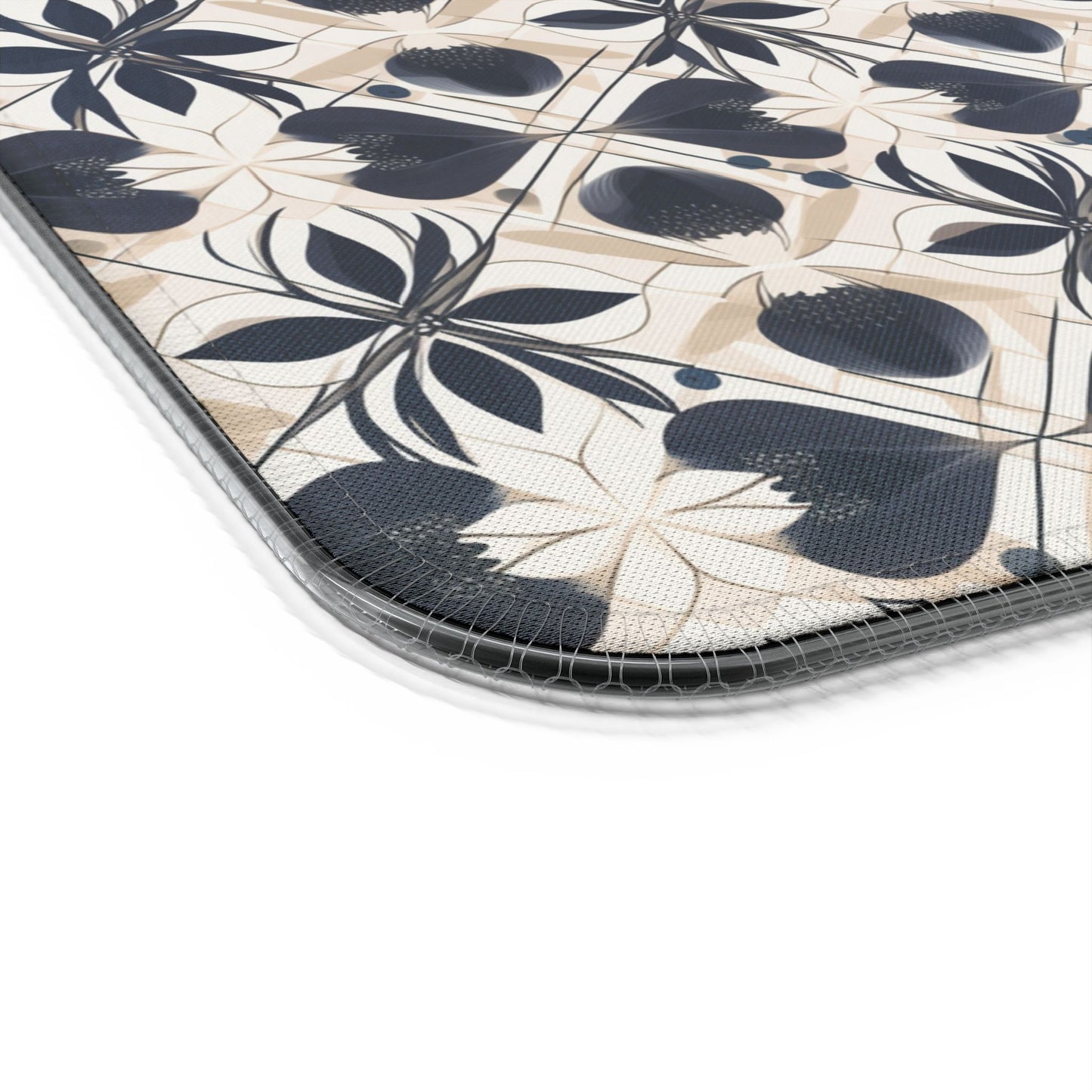 rgb gaming mouse pad with 15‑watt Qi wireless charging – usb‑c extended desk mat, geometric floral