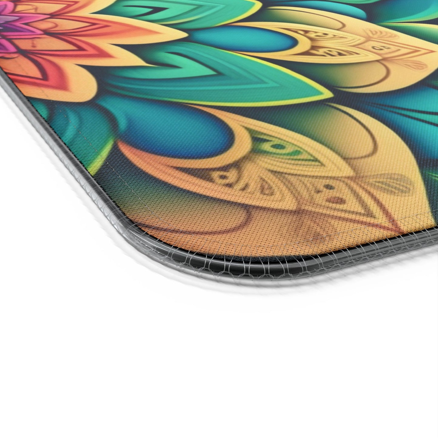 Mandala RGB Gaming Mouse Pad | Wireless Charging | Large Artistic Desk Mat