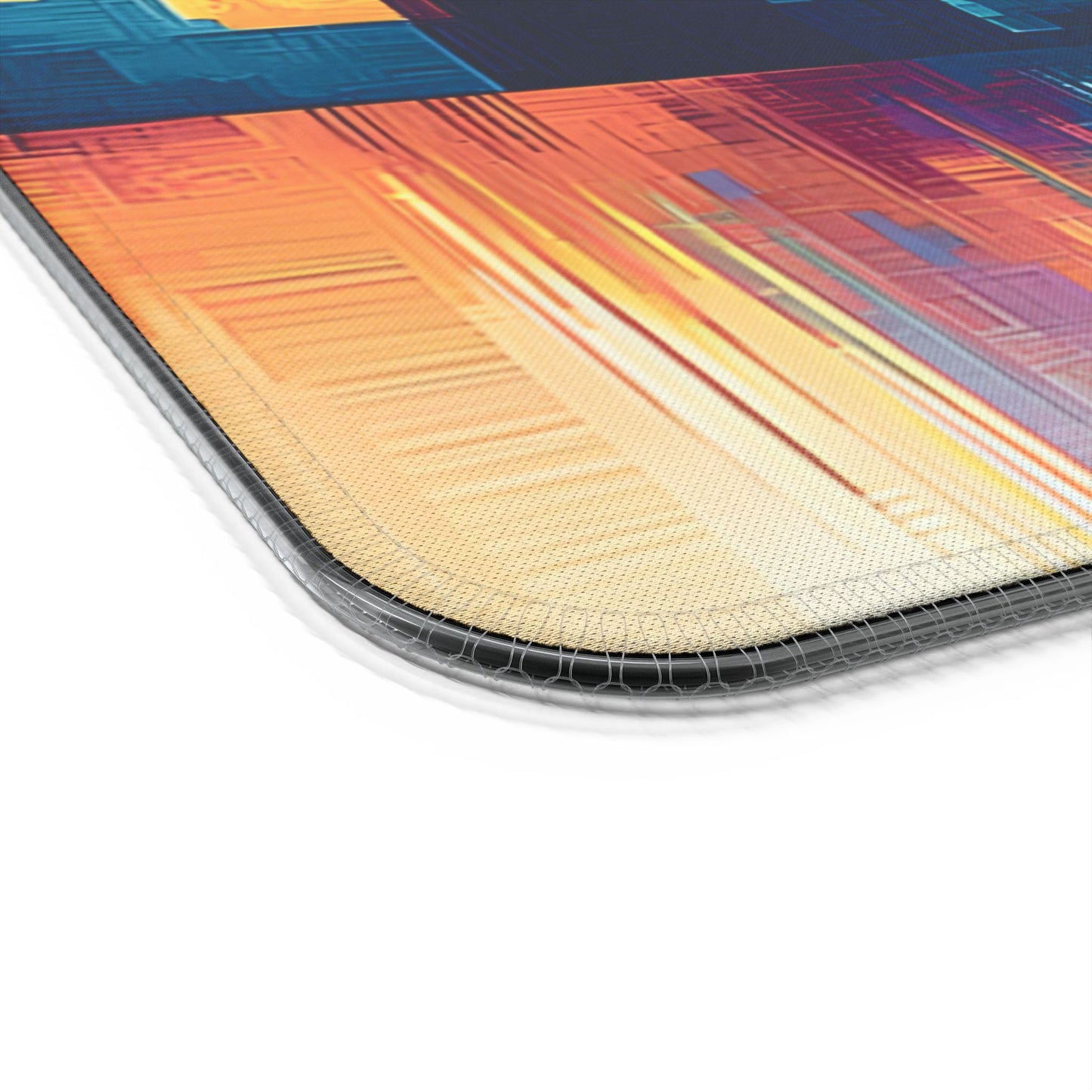 Cityscape rgb gaming mouse pad with Qi wireless charging, usb-c, 15w non-slip desk mat