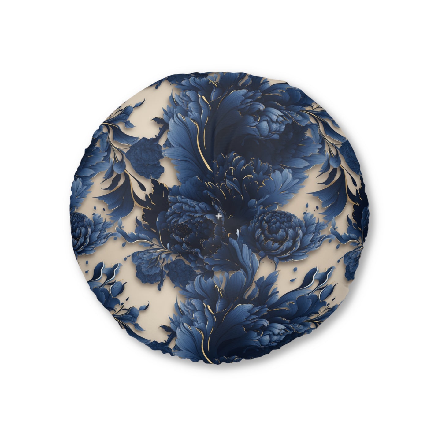 Tufted Floor Pillow | Round  Cushion, Bohemian Accent, Living Room Seating, Gift