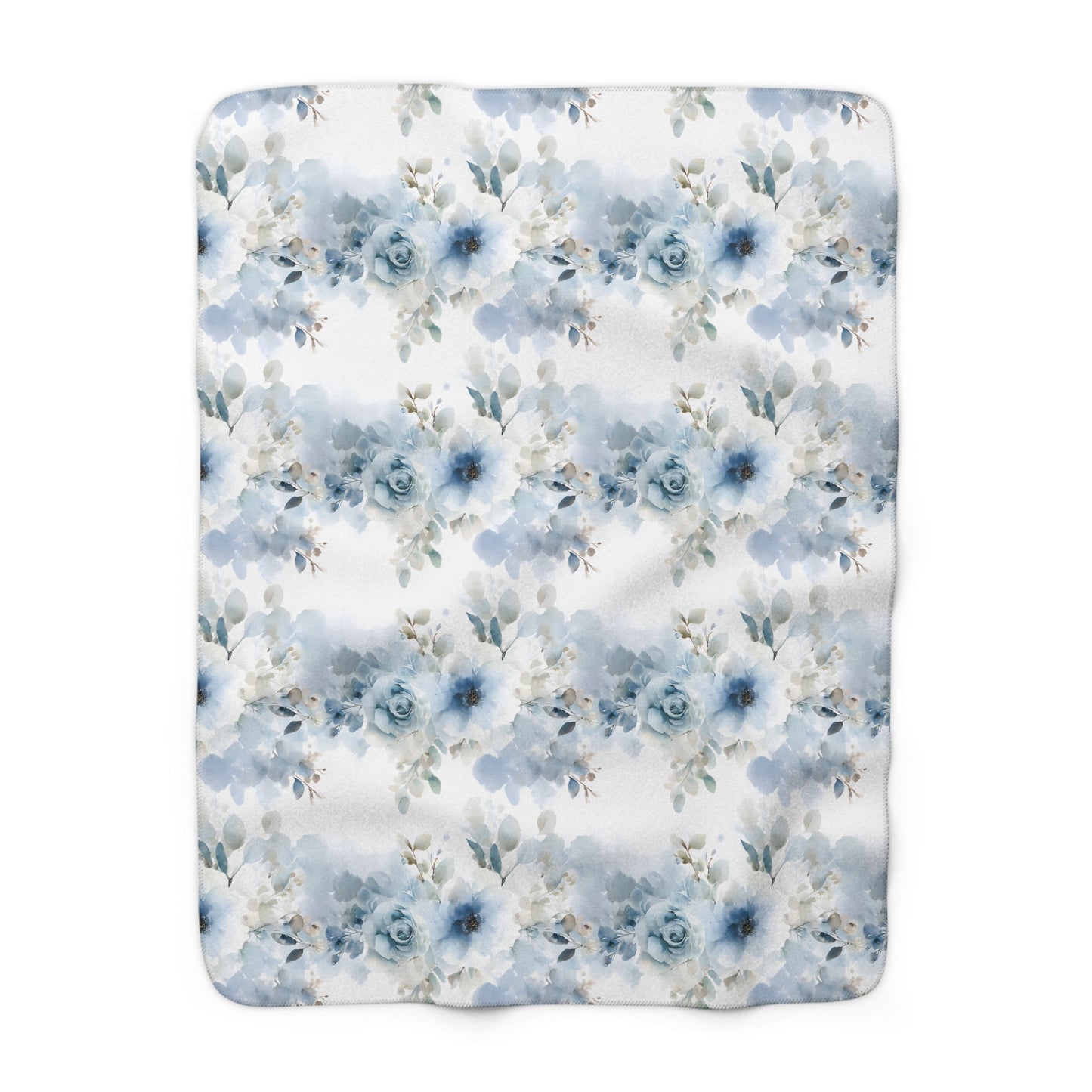 Cozy Floral Sherpa Fleece Blanket, Soft Throw for Snuggling, Home Decor, Gift for Her, Winter Warmth, Couch Accessory