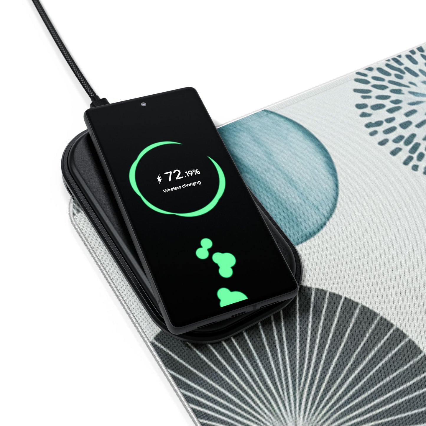 Wireless Charging RGB Gaming Mouse Pad with LED Lighting - Stylish Qi-Compatible Accessory