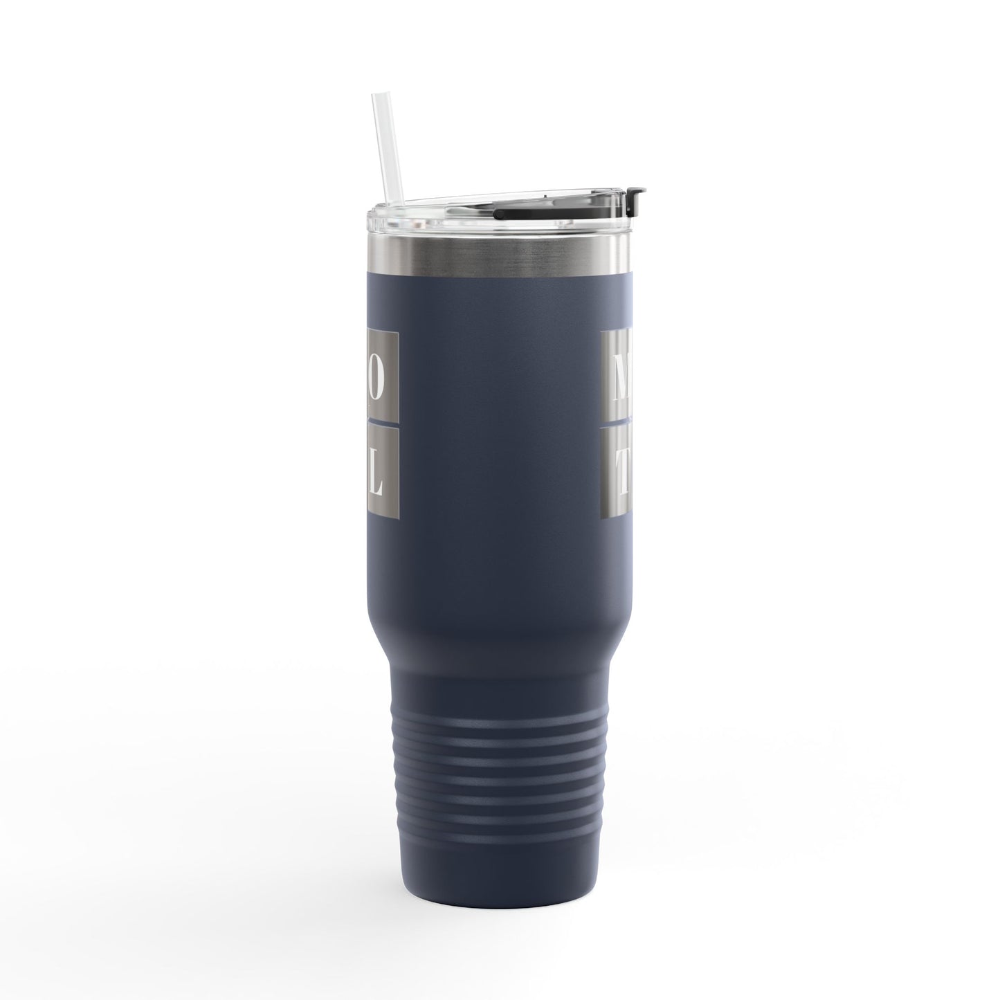 40oz Insulated Stainless Steel Travel Mug with Handle & Straw – White Soul Design
