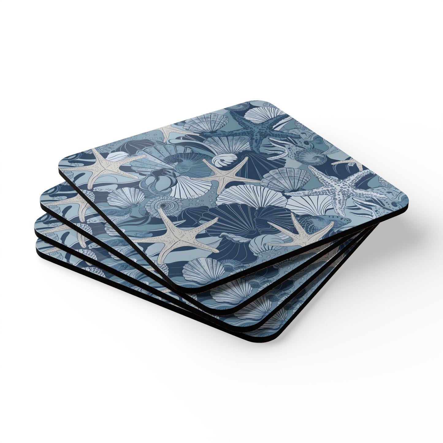Beach Theme  - Corkwood Coaster Set