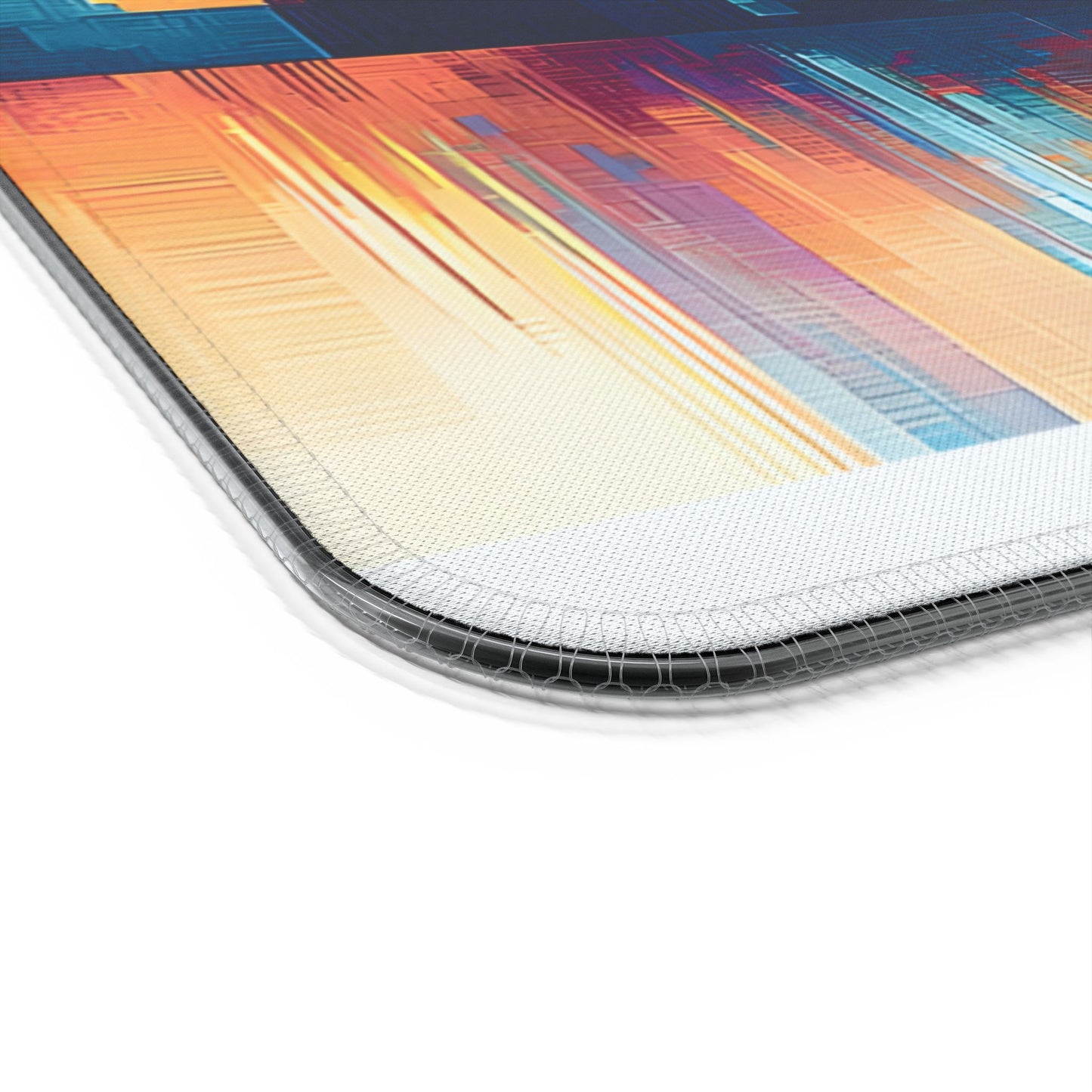 Cityscape rgb gaming mouse pad with Qi wireless charging, usb-c, 15w non-slip desk mat