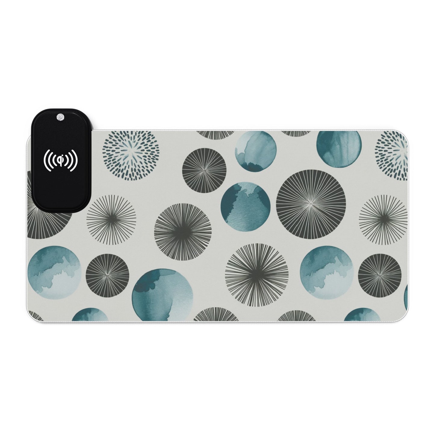 Wireless Charging RGB Gaming Mouse Pad with LED Lighting - Stylish Qi-Compatible Accessory